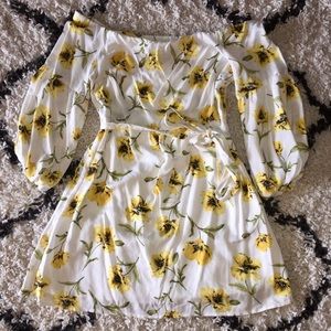 Off the shoulder floral dress